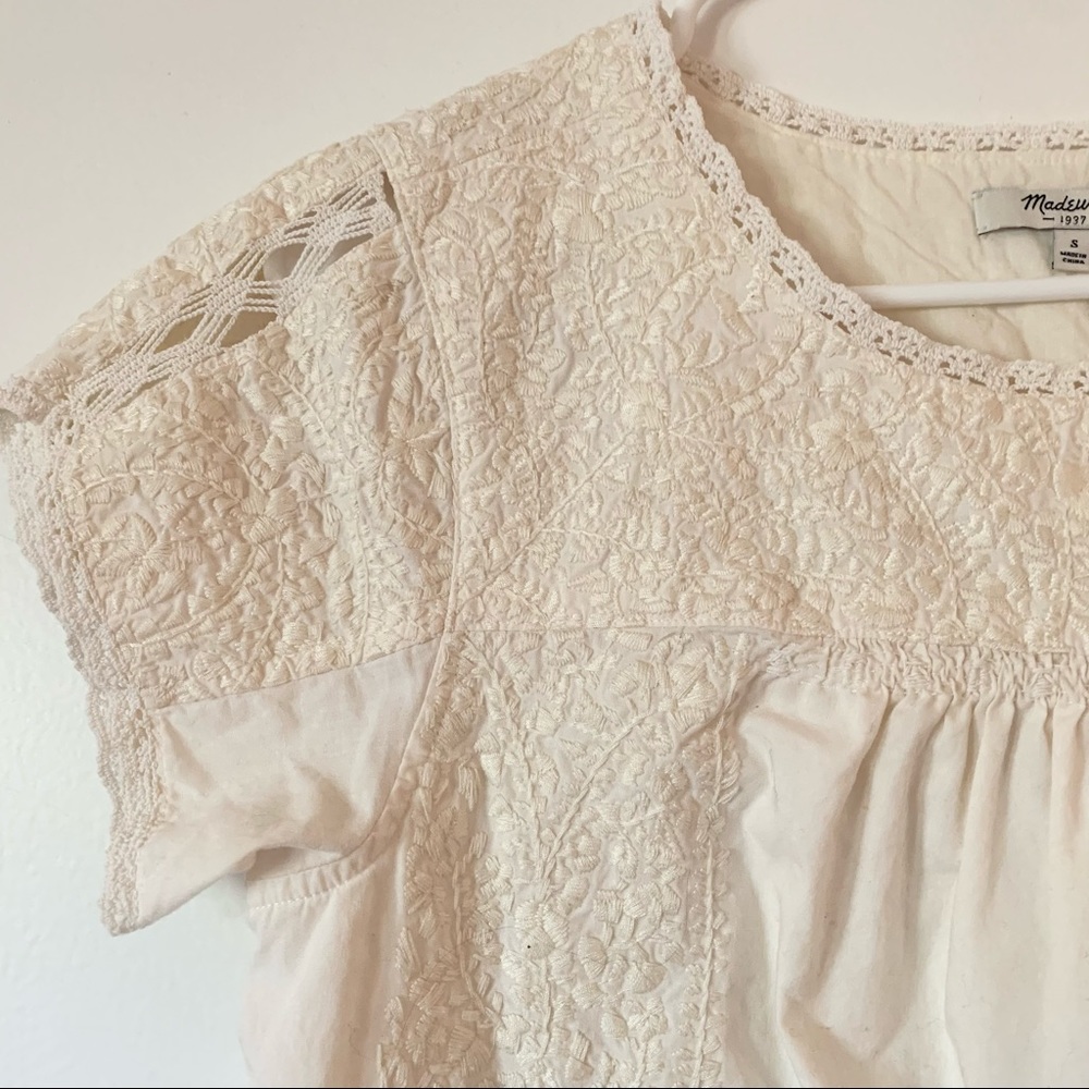 madewell white embroidered dress - Picture 5 of 9